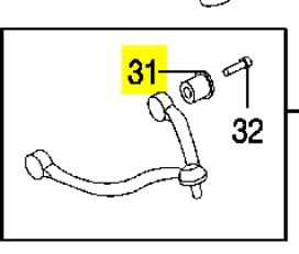 Купити 544803E001 Hyundai/Kia Сайлентблок переднього верхнього важеля