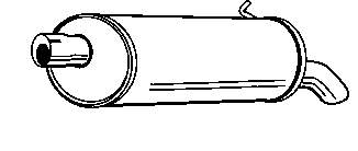 Глушник, задня частина 154323 Bosal