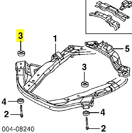 Сайлентблок передній балки/підрамника Dodge Intrepid SE (Додж Intrepid)