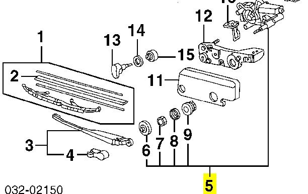 Склоочисник дверей задка Honda 76700S10A02 ціна, від 56.81 USD