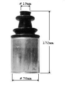 23049 GKN-Spidan пильник шруса внутрішній, передній піввісі