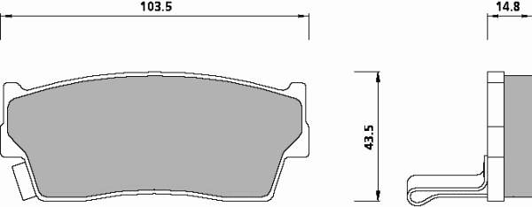 Колодки гальмівні передні, дискові 623781 Roulunds