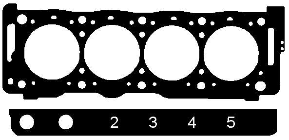 147001 Elring прокладка головки блока циліндрів (гбц)