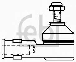 Наконечник рульовий Febi 02959 ціна, від 6.76 USD