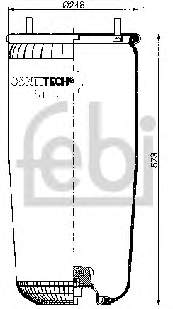 Пневмоподушка/Пневморессора моста 15000 Febi