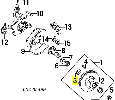 Підшипник маточини передньої LM603011 Timken