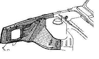 191809111 VAG панель бризковика (лонжерону моторного відсіку, ліва)