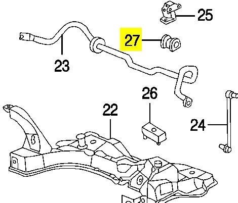 Купити YS4Z5484DA Ford Подушка стабілізатора передня