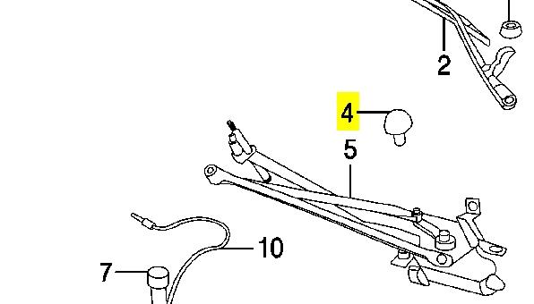 Сопло омивача лобового скла Chrysler 4805241AG ціна, від 6.33 USD