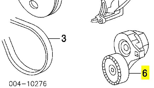 04668364AD Chrysler Натяжна планка поліклинового ременя