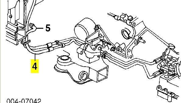 Трубка/шланг масляного радіатора, високого тиску Chrysler Intrepid ES (Крайслер Intrepid)