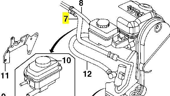 Шланг ГПК, високого тиску гідропідсилювача керма (рейки) Dodge Stratus (Додж Стратус)