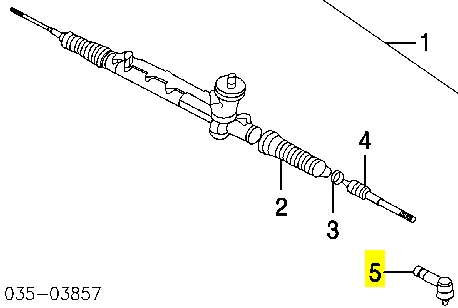 Наконечник рульовий Mazda EC0132280A ціна, від 15.14 USD