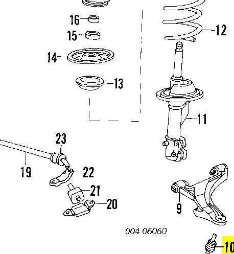 Кульова опора, нижня 4449553 Chrysler