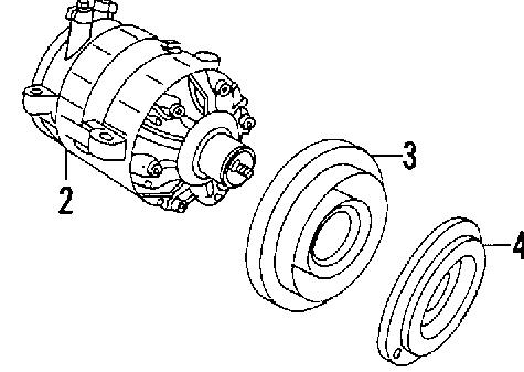 03830196 Chrysler ролик натягувача приводного ременя