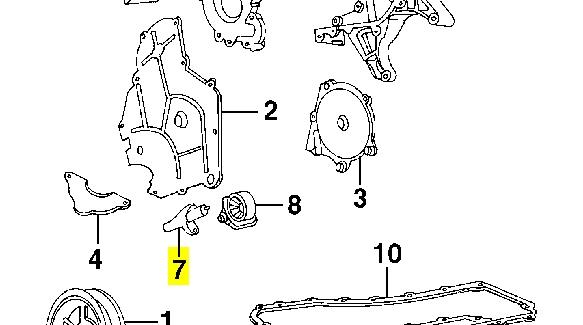 Купити 4573347 Chrysler Натягувач ременя ГРМ