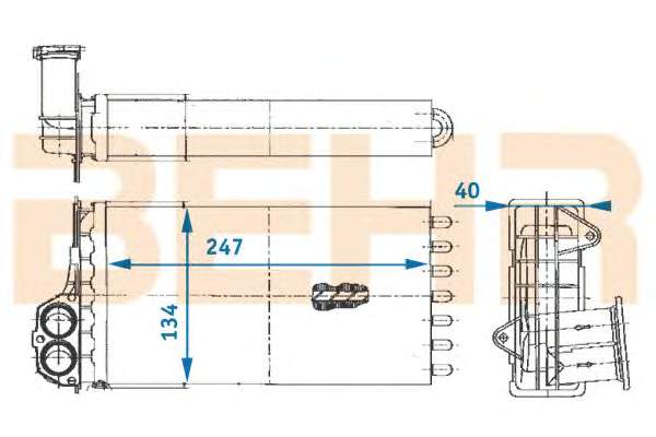 Радіатор пічки (обігрівача) VALEO 812221 ціна, від 18.74 USD