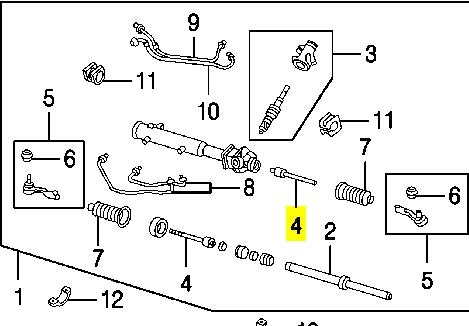 Купити 34140FC000 Subaru Тяга рульова поздовжня
