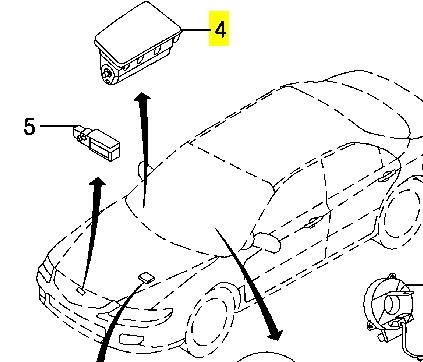 Подушка безпеки, пасажирська, AIRBAG Mazda 2 (DY) (Мазда 2)