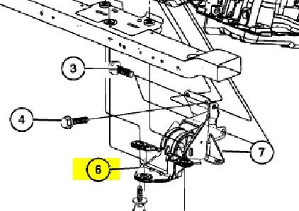 Купити 04861430AB Chrysler Подушка двигуна передня