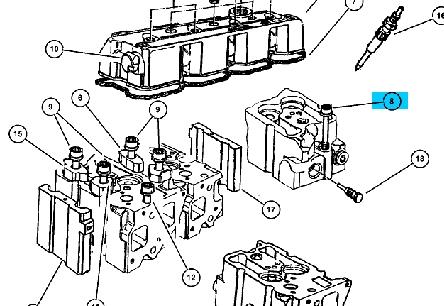 4720671 Chrysler Болт кріплення головки блоку циліндрів