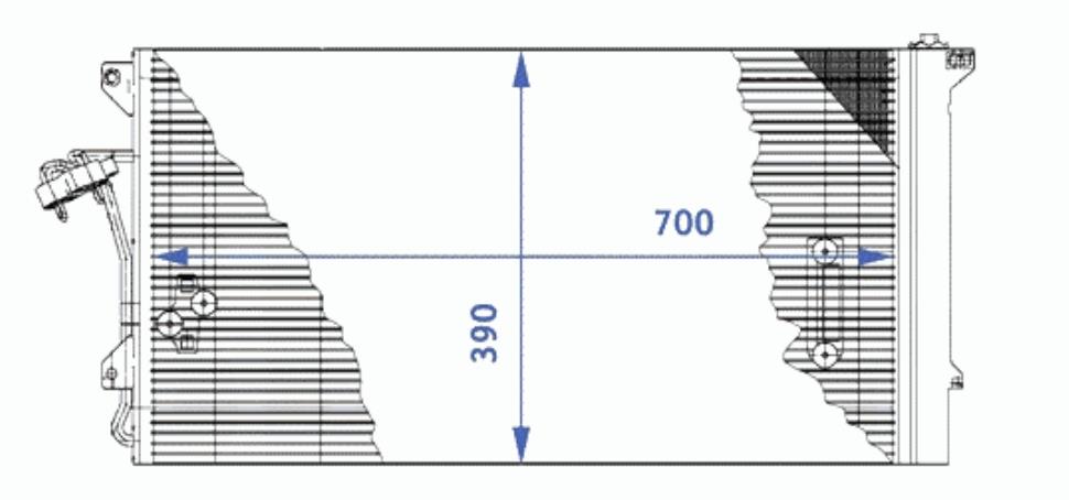 Радіатор охолодження кондиціонера VAG 4L0260401A
