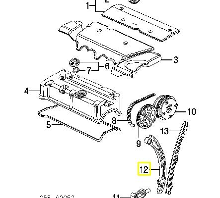 Башмак натягувача ланцюга ГРМ Honda FR-V (BE) (Хонда Фрв)