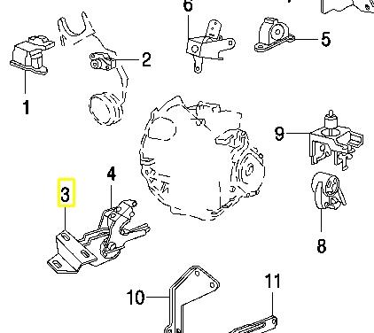 Подушка двигуна передня 4861295AB Chrysler