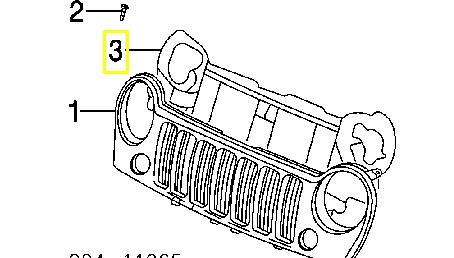 55156755AE Chrysler решітка радіатора