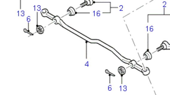 4441377 Ford Тяга рульова центральна