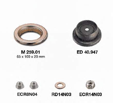 Подушка амортизатора переднього SNR KB65904