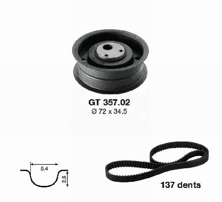 Ремкомплект ГРМ SNR KD45703