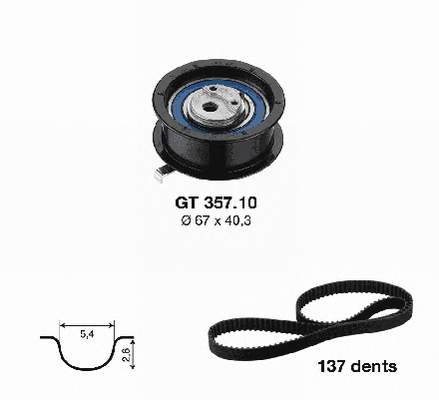 Комплект ГРМ KD45717 SNR