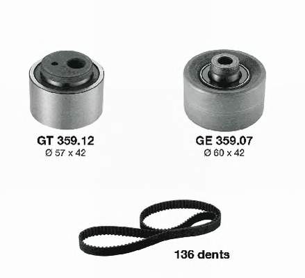 Ремкомплект ГРМ SNR KD45914