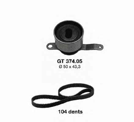 Комплект ГРМ SNR KD47402 ціна, від 42.36 USD