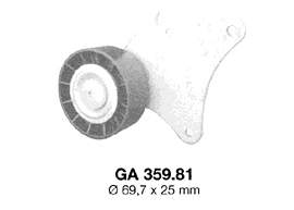 GA35981 SNR ролик приводного ременя, паразитний