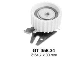 GT35834 SNR ролик натягувача ременя грм