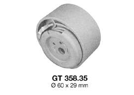 Ролик натягувача ременя ГРМ GT35835 SNR