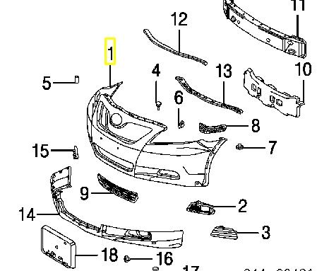 Купити 5211906921 Toyota Буфер (бампер) передній