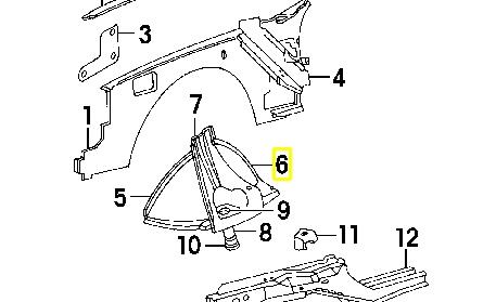 Панель бризковика (лонжерону) моторного відсіку, права K55296080 Fiat/Alfa/Lancia