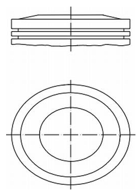 Поршня, 2-й ремонт (+0,50) Chrysler 1021224010 ціна, від 22.95 USD