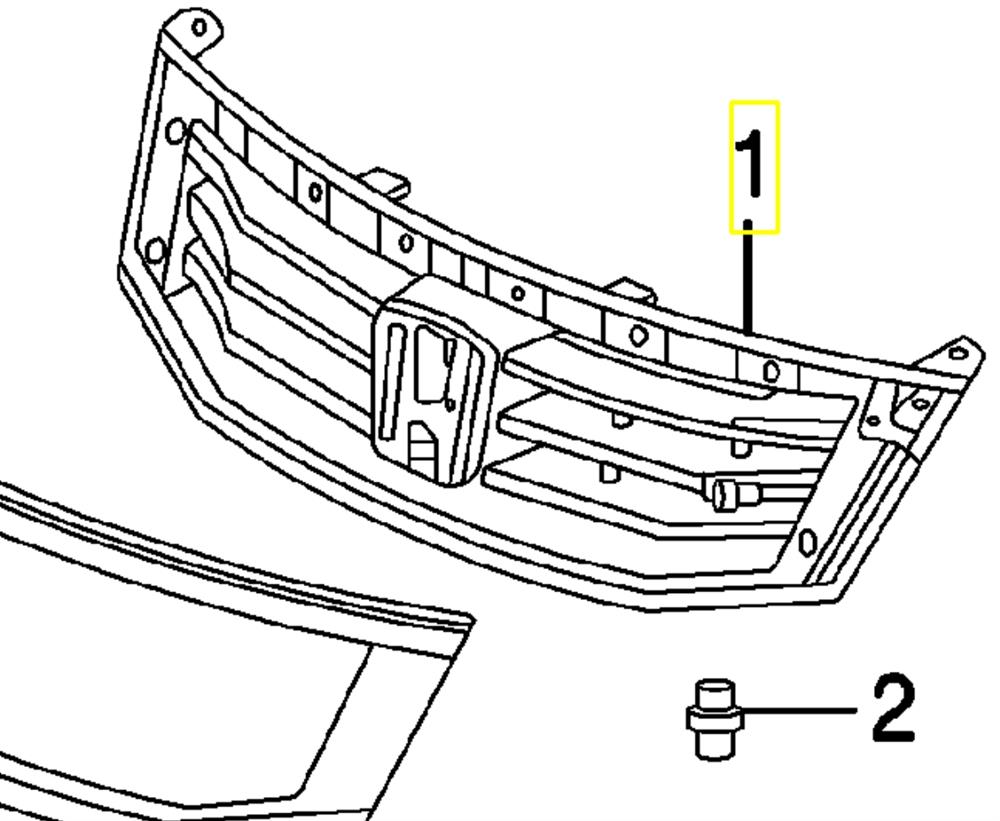 71121TA0A00 Honda Решітка радіатора