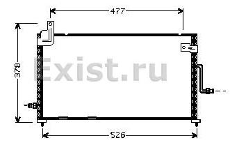 Радіатор кондиціонера 81005044 VAN Wezel