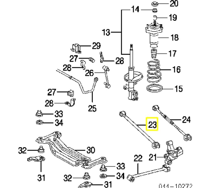 4871048070 Toyota Розтяжка задньої підвіски
