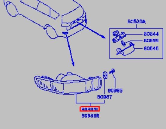 Лівий катафот заднього бампера Polcar 526697E ціна, від 19.46 USD