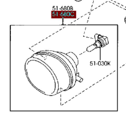 CC2251690 Mazda Протитуманка ліва
