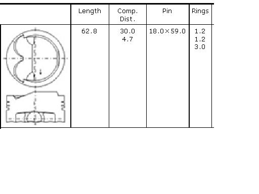Поршень в комплекті на 1 циліндр, 2-й ремонт (+0,50) AUTOWELT PN34021