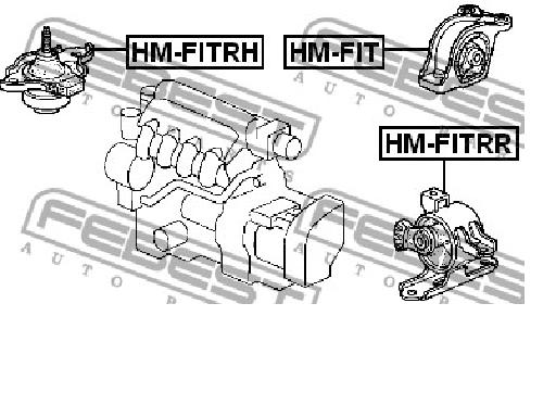 50810SAA981 Honda Задня подушка двигуна