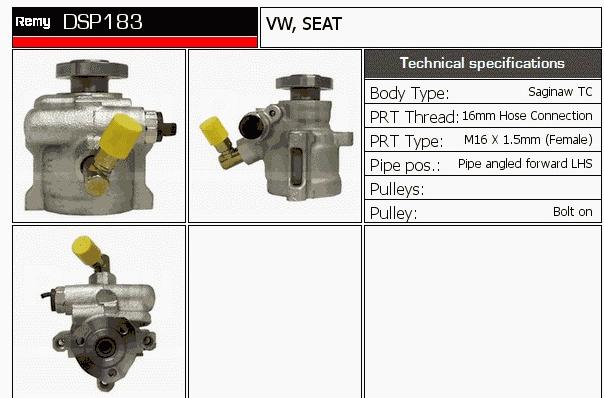 Насос ГУР DSP183 Delco Remy