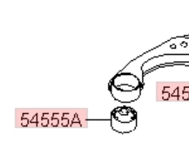 545842G000 Hyundai/Kia Сайлентблок переднього нижнього важеля